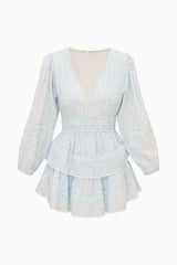 Rosamina Cotton Long Sleeve Mini Dress
