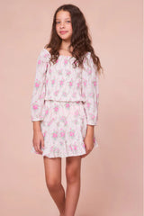 Girls Raf Cotton Floral Skirt
