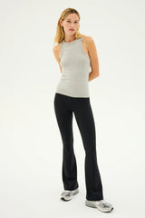 Kiki Rib Tank Full Length - Heather Grey