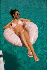 Harbor Floral Triangle Bikini - STRAWBERRY MACAROON