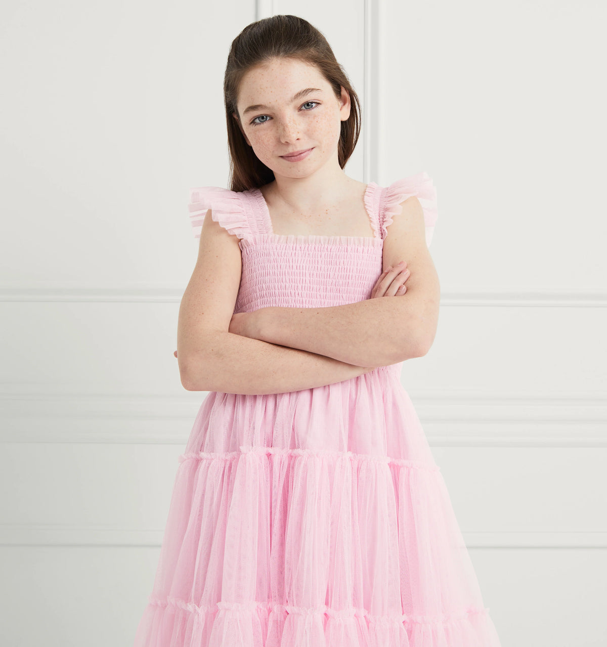 Couturebud The Tiny Tulle Ellie Nap Dress - Pink Tulle