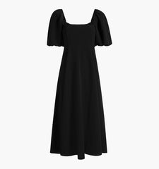 Couturebud The Maternity Matilda Dress - Black Crepe