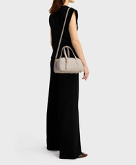 Small Asra Boston Bag - Smoke