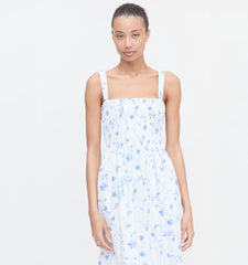 Couturebud The Anjuli Nap Dress - Blue Botanical