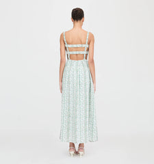 Couturebud The Anita Nap Dress - Green Provence Floral