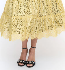 Couturebud The Lace Ellie Nap Dress - Gold Lace
