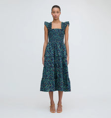 Couturebud The Ellie Nap Dress - Midnight Garden Poplin