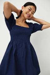 Couturebud The Athena Nap Dress - Navy Crepe