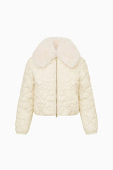 Sandria Heart-Quilted Puffer Jacket