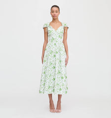 CouturebudThe Lucille Dress - Green Sweet Peas