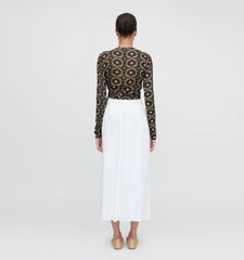 Couturebud The Aviva Wrap Top - Black Cisco Trellis