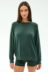 Andie Fleece Sweatshirt - Military