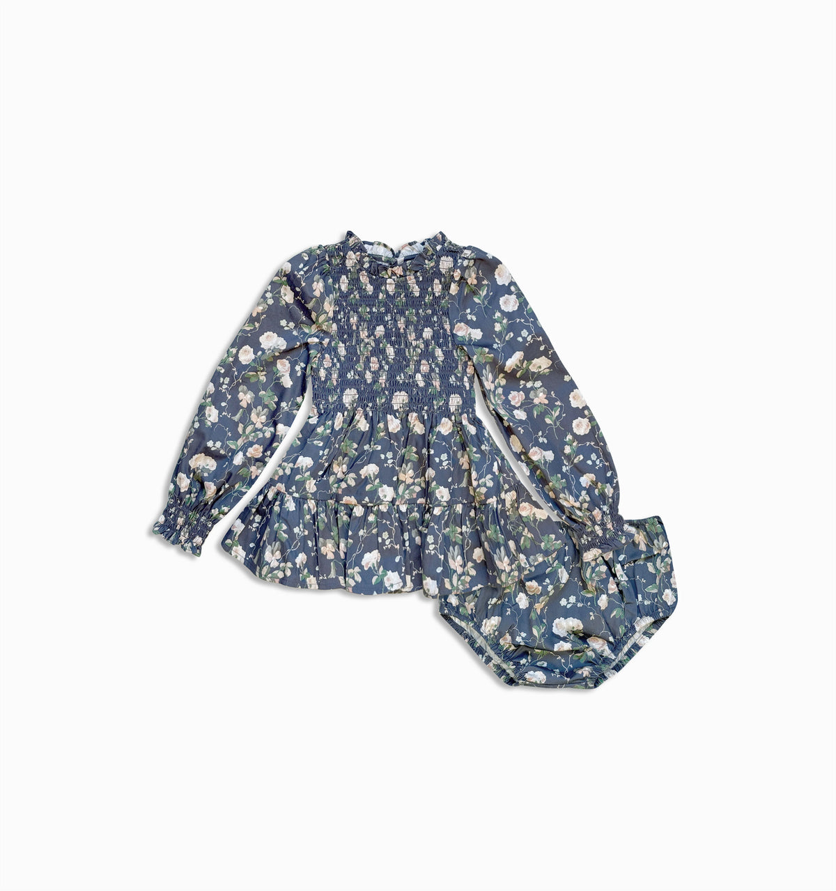 Couturebud The Baby Viviana Nap Dress - Navy Bluebonnet