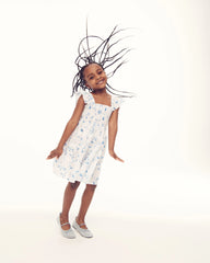 CouturebudThe Tiny Ellie Nap Dress - Blue Botanical