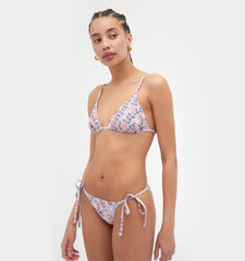 Couturebud The Alessia Bikini - Pink Basketweave Vine