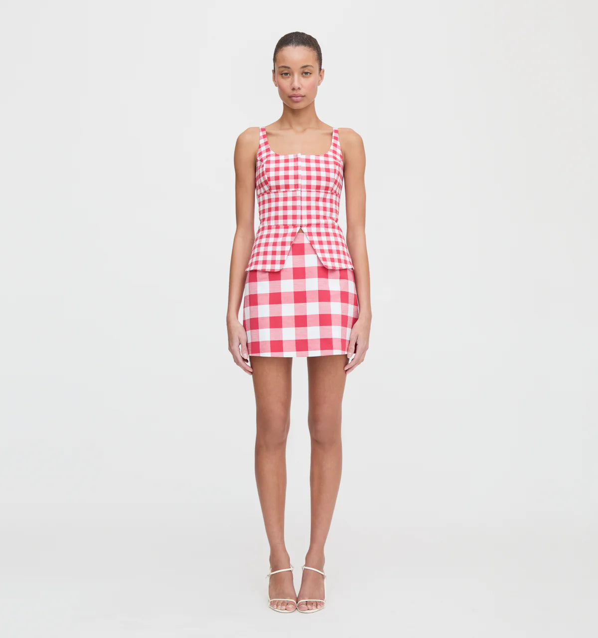 Couturebud The Hallie Skirt - Red Gingham