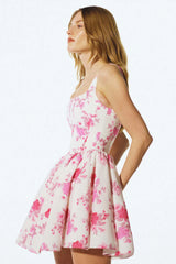 Printed Corest Mini Cami Dress