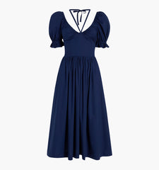 Couturebud The Ophelia Dress - Navy Poplin