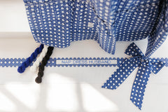 Couturebud The Hill House x Erica Wilson Nap Dress Husband Belt Canvas - Navy Basketweave