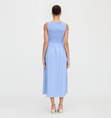 CouturebudThe Cosima Nap Dress - Bluebird Tonal Seersucker