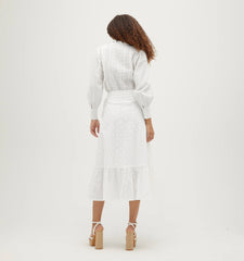 Couturebud The Mirabel Skirt - White Eyelet