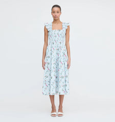 Couturebud The Ellie Nap Dress - Pond Floral Poplin