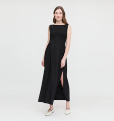 Couturebud The Maternity Cosima Nap Dress - Black Jersey