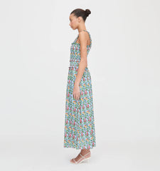Couturebud The Azalea Maxi Nap Dress - Geranium Stripe