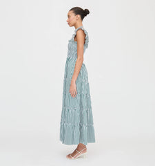 CouturebudThe Ellie Maxi Nap Dress - Green Stripe