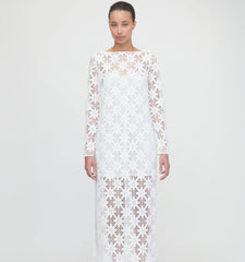Couturebud The Eliza Dress - White Daisy Crochet