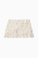 PINK x Couturebud Satin Flounce Mini Skirt
