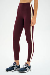 Clare High Waist Rigor 7/8 - Dark Cherry/Creme