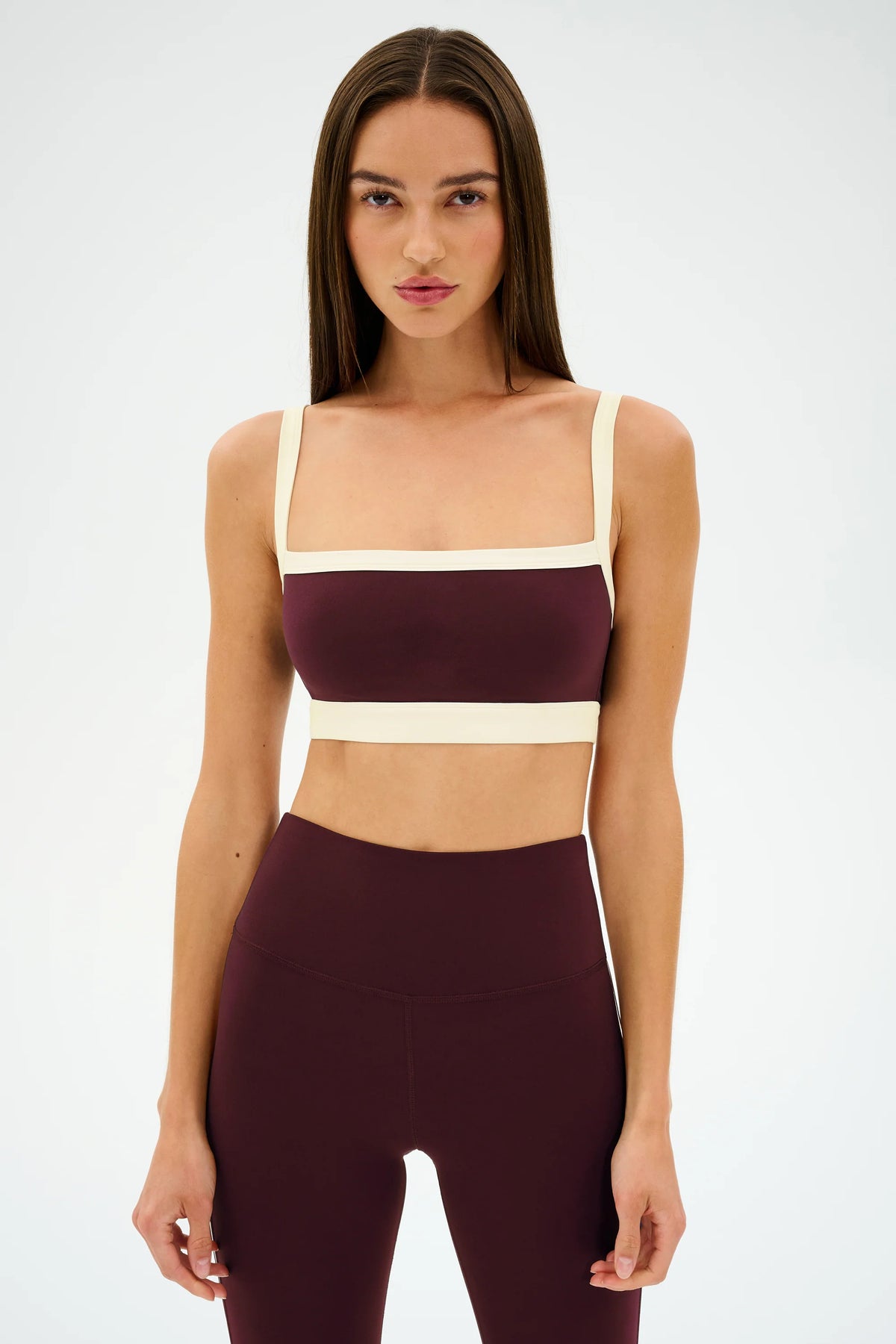Monah Rigor Bra - Dark Cherry/Creme