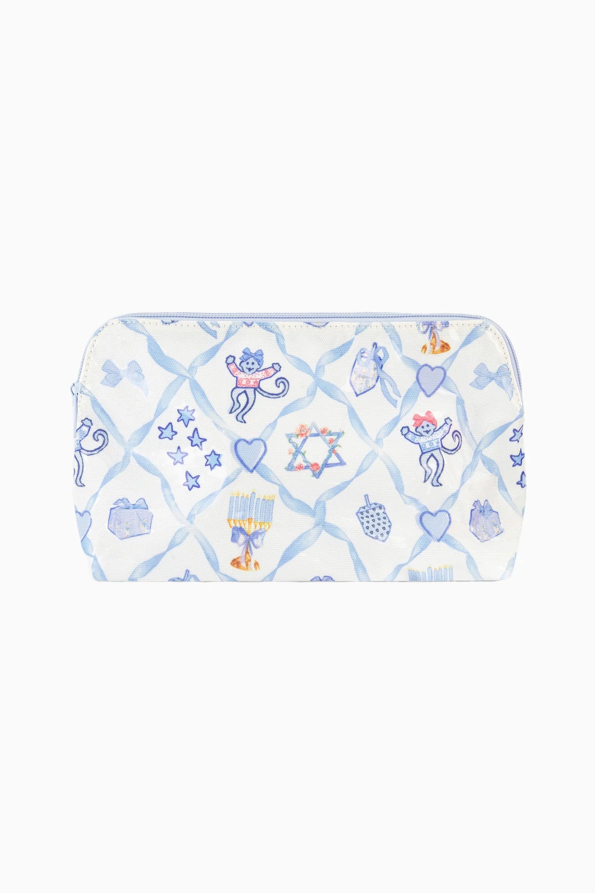 Couturebud x Roller Rabbit Starry Nights Lattice Large Makeup Bag