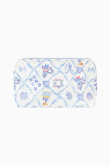 Couturebud x Roller Rabbit Starry Nights Lattice Large Makeup Bag