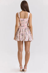 Ophelia Ribbon Print Dress