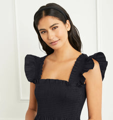 Couturebud The Maeve Headband - Black Grosgrain