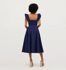 Couturebud The Daphne Dress - Navy Cotton