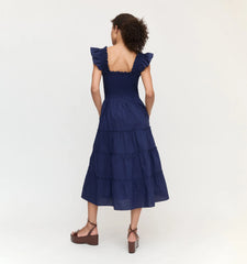 Couturebud The Ellie Nap Dress - Navy Poplin