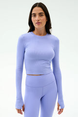 Louise Rib Long Sleeve Crop