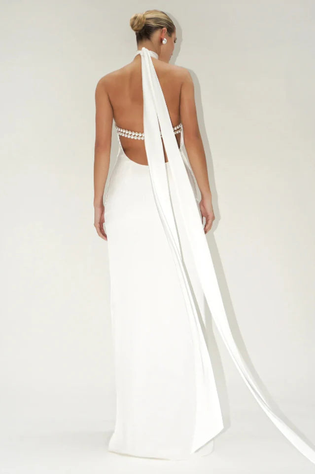 Scarlett Pearl Detailed Maxi Dress