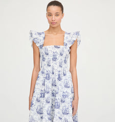 CouturebudThe Ellie Nap Dress - Navy Mariner's Toile
