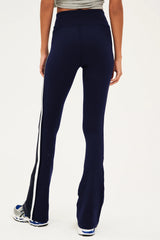 Raquel High Waist Flared Legging - Indigo/White/Black