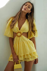 Paloma Puff Sleeve Mini Dress