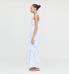 Couturebud The Anjuli Nap Dress - Blue Botanical