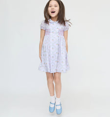 CouturebudThe Hill House x La Coqueta Arcadia Dress - Lilac Trellis