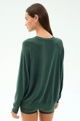 Andie Fleece Sweatshirt - Military