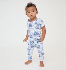 Couturebud The Baby PJ Set - Navy Mariner's Toile