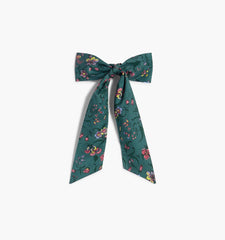 Couturebud The Belle Bow - Bottle Green Fleur Chintz
