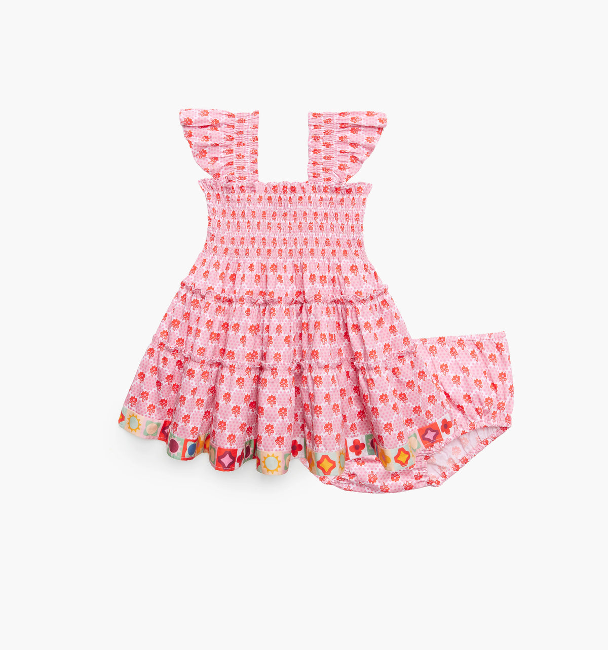 Couturebud The Baby Ellie Nap Dress - Pink Cala Check